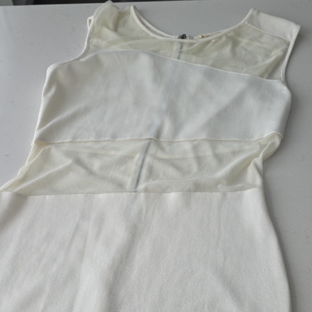 Cotton Candy Cream Mesh Top